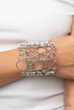 Load image into Gallery viewer, All Turned Around - Silver Bracelet - Paparazzi Jewelry
