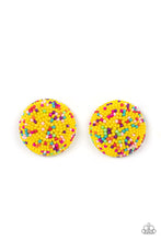 Load image into Gallery viewer, paparazzi-accessories-kaleidoscope-sky-yellow-post earrings
