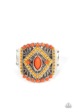 paparazzi-accessories-amplified-aztec-orange-ring