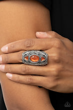 Load image into Gallery viewer, Castle Terrace - Orange Ring - Paparazzi Jewelry
