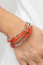 Load image into Gallery viewer, Whimsically Whirly - Orange Bracelet - Paparazzi Jewelry
