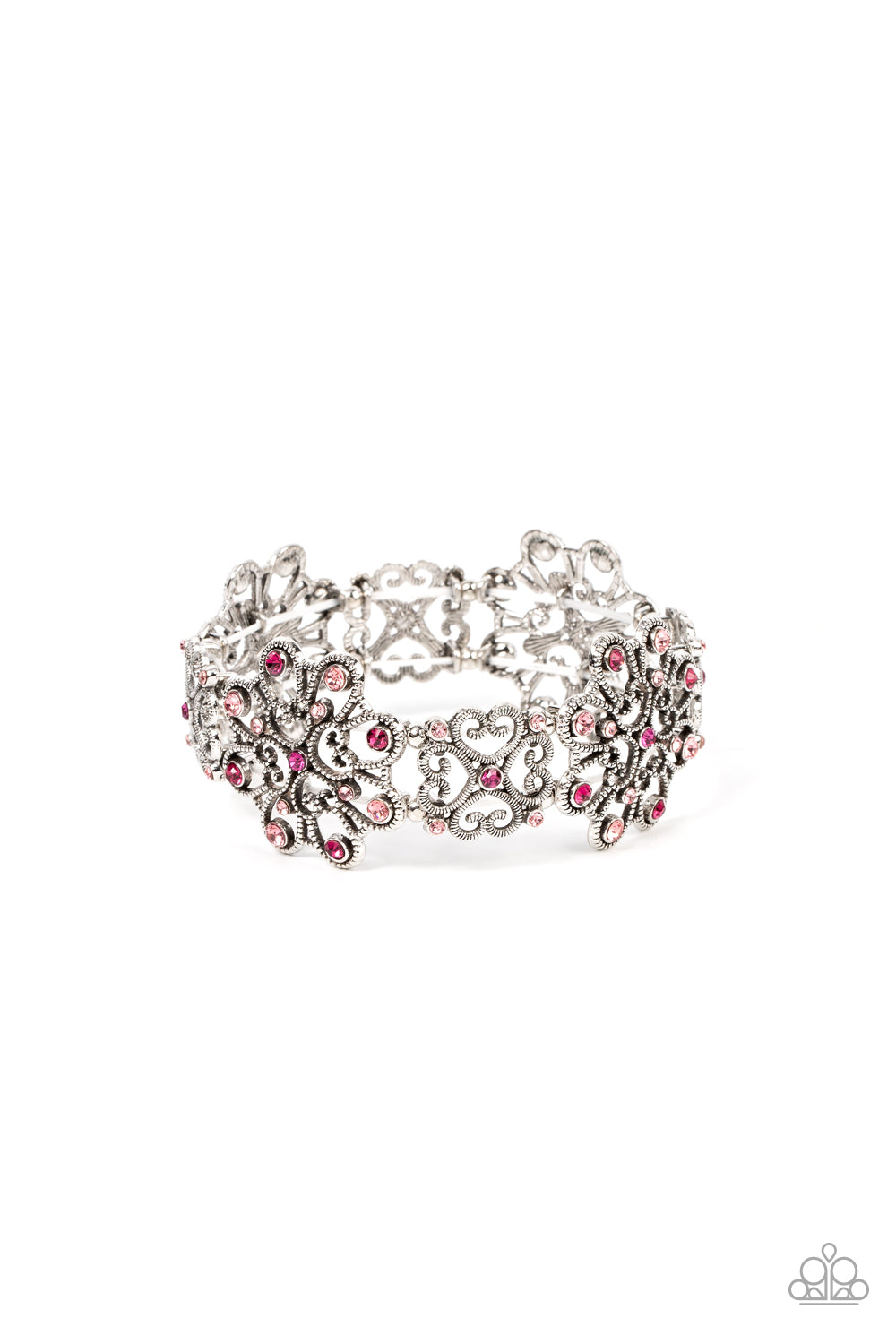 paparazzi-accessories-regal-recognition-pink-bracelet