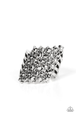 paparazzi-accessories-slanted-smolder-silver-ring