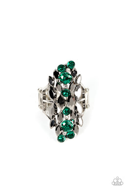 paparazzi-accessories-smoky-smolder-green-ring