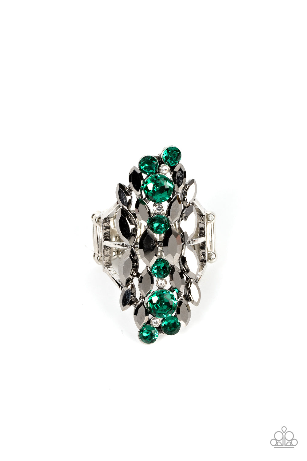 paparazzi-accessories-smoky-smolder-green-ring