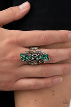 Load image into Gallery viewer, Smoky Smolder - Green Ring - Paparazzi Jewelry
