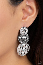 Load image into Gallery viewer, Triple Threat Texture - Multi Post Earrings - Paparazzi Jewelry
