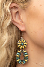Load image into Gallery viewer, Badlands Eden - Yellow Earrings - Paparazzi Jewelry
