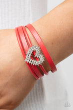 Load image into Gallery viewer, Wildly in Love - Red Bracelet - Paparazzi Jewelry
