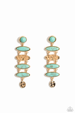 paparazzi-accessories-rustic-reverie-blue-post earrings