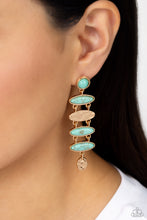 Load image into Gallery viewer, Rustic Reverie - Blue Post Earrings - Paparazzi Jewelry

