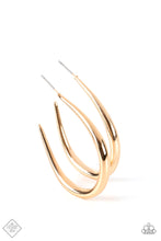 Load image into Gallery viewer, paparazzi-accessories-curve-your-appetite-gold-earrings
