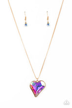 Load image into Gallery viewer, paparazzi-accessories-lockdown-my-heart-gold-necklace
