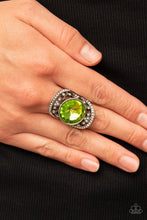 Load image into Gallery viewer, Galactic Garden - Green Ring - Paparazzi Jewelry
