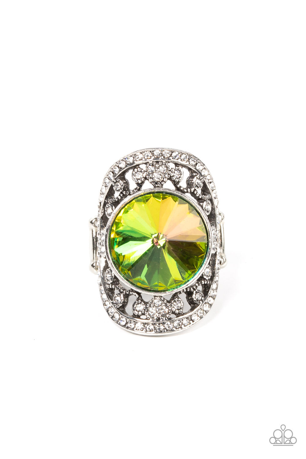 paparazzi-accessories-galactic-garden-green-ring