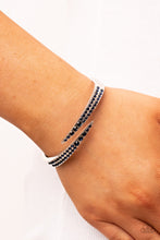 Load image into Gallery viewer, Sideswiping Shimmer - Blue Bracelet - Paparazzi Jewelry
