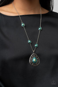 Magical Masquerade - Green Necklace - Paparazzi Jewelry