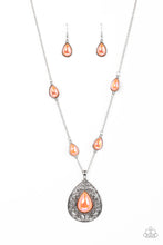 Load image into Gallery viewer, paparazzi-accessories-magical-masquerade-orange-necklace
