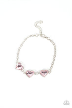 Load image into Gallery viewer, paparazzi-accessories-little-heartbreaker-pink-bracelet
