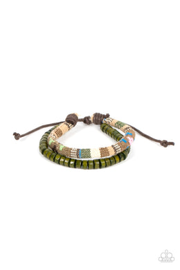 paparazzi-accessories-pack-your-poncho-green-bracelet