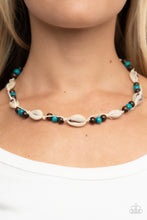 Load image into Gallery viewer, Bermuda Beachcomber - Blue Necklace - Paparazzi Jewelry

