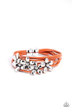 Load image into Gallery viewer, paparazzi-accessories-here-comes-the-bloom-orange-bracelet
