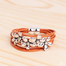 Load image into Gallery viewer, Here Comes the BLOOM - Orange Bracelet - Paparazzi Jewelry
