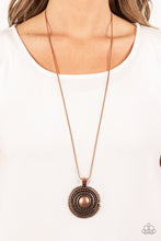 Load image into Gallery viewer, Solar Swirl - Copper Necklace - Paparazzi Jewelry
