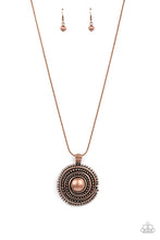Load image into Gallery viewer, paparazzi-accessories-solar-swirl-copper-necklace
