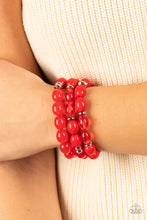 Load image into Gallery viewer, Coastal Coastin - Red Bracelet - Paparazzi Jewelry
