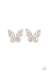 paparazzi-accessories-smooth-like-flutter-multi-post earrings