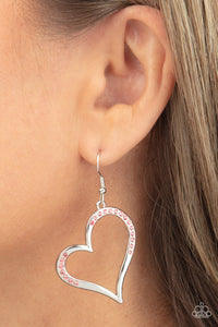 Tenderhearted Twinkle - Pink Earrings - Paparazzi Jewelry