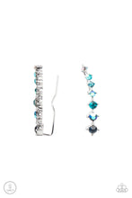 Load image into Gallery viewer, paparazzi-accessories-starlight-show-blue-post earrings
