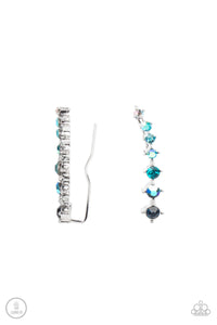 paparazzi-accessories-starlight-show-blue-post earrings