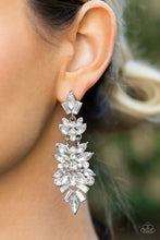 Load image into Gallery viewer, Frozen Fairytale - White Post Earrings - Paparazzi Jewelry
