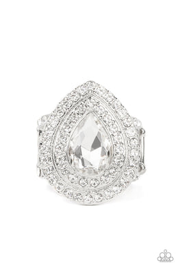 paparazzi-accessories-icy-indulgence-white-ring