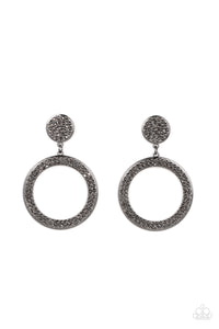 paparazzi-accessories-glow-you-away-black-post earrings