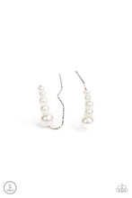 Load image into Gallery viewer, paparazzi-accessories-dropping-into-divine-white-post earrings
