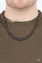 Load image into Gallery viewer, Beg, Borrow, or STEEL - Black Mens Necklace - Paparazzi Jewelry
