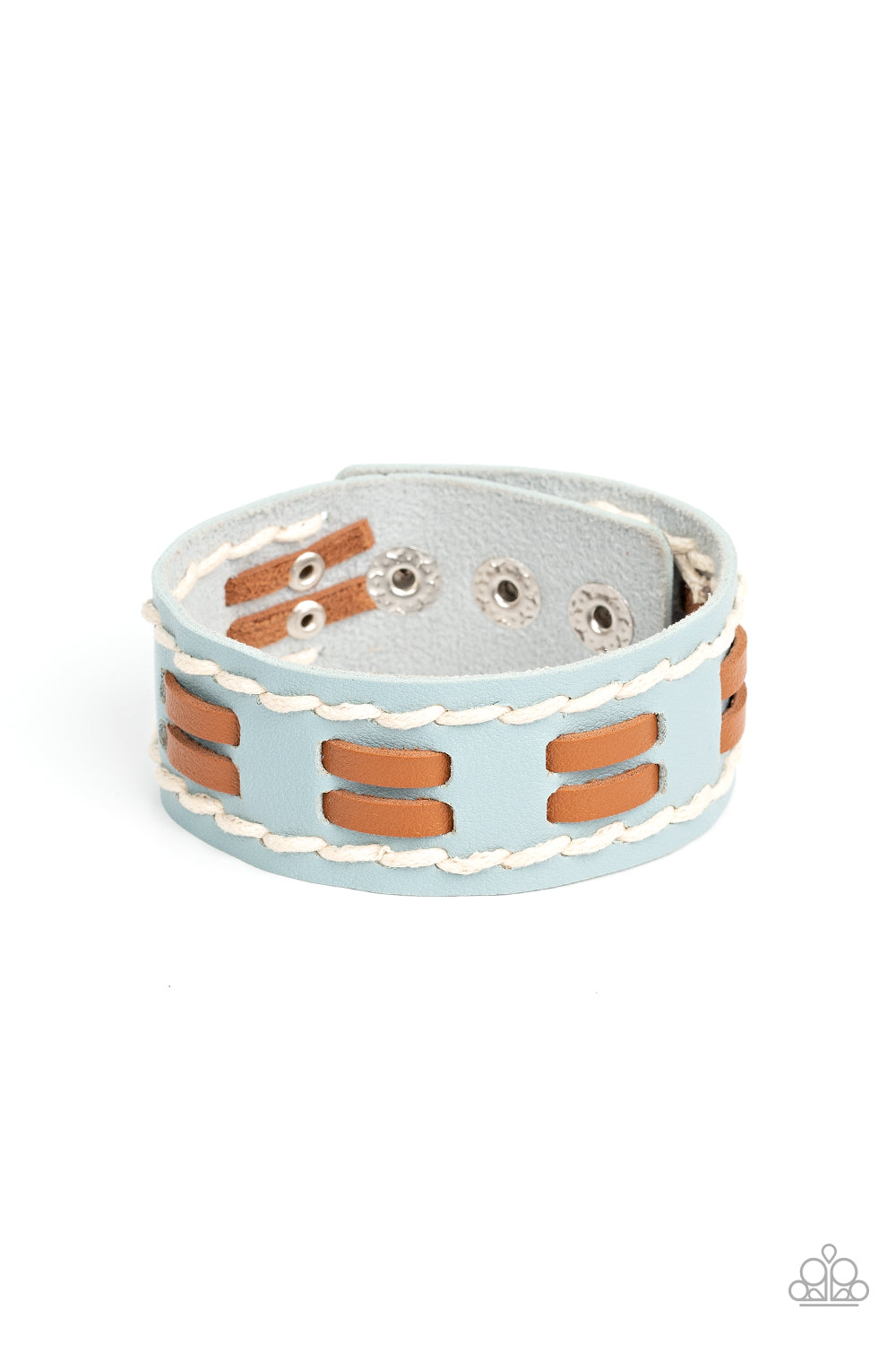 paparazzi-accessories-in-the-frontier-running-blue-bracelet