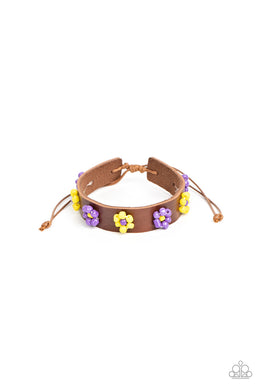 paparazzi-accessories-flowery-frontier-purple-bracelet