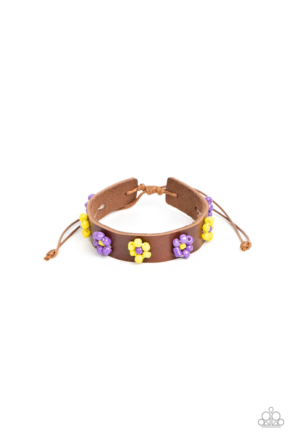 paparazzi-accessories-flowery-frontier-purple-bracelet