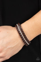 Load image into Gallery viewer, Pretty, Pretty PLEATS - Brown Bracelet - Paparazzi Jewelry
