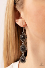 Load image into Gallery viewer, Desertscape Dweller - Black Earrings - Paparazzi Jewelry
