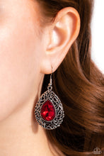 Load image into Gallery viewer, Nest Nouveau - Red Earrings - Paparazzi Jewelry
