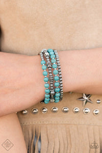 Road Trip Remix - Blue Bracelet - Paparazzi Jewelry