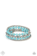 Load image into Gallery viewer, paparazzi-accessories-road-trip-remix-blue-bracelet
