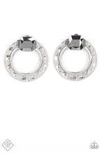 Load image into Gallery viewer, paparazzi-accessories-smoldering-scintillation-silver-post earrings
