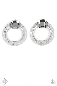 paparazzi-accessories-smoldering-scintillation-silver-post earrings