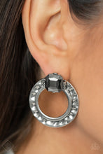 Load image into Gallery viewer, Smoldering Scintillation - Silver Post Earrings - Paparazzi Jewelry
